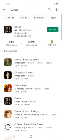Press the required app.