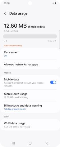 Press Data saver.