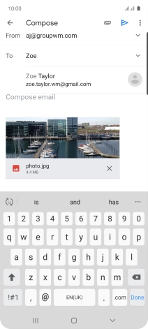 Press the required contact.