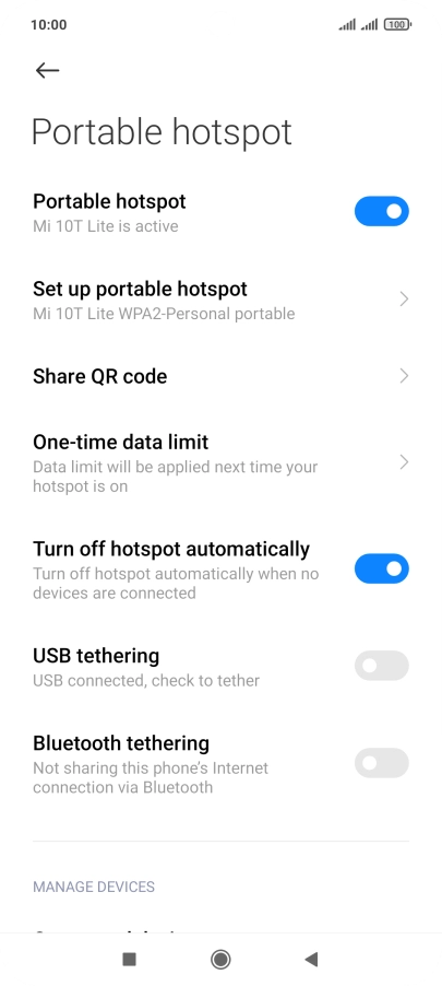 Press the Home key to return to the home screen.