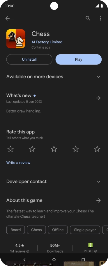 Press Uninstall.