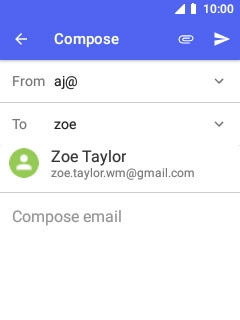 Select the required contact.