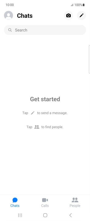 Press the search field and key in the first letters of the recipient's name.