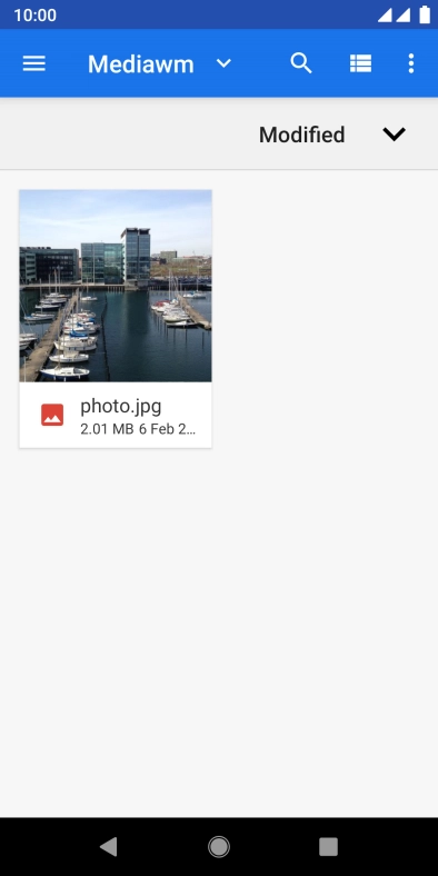 Press the required file.