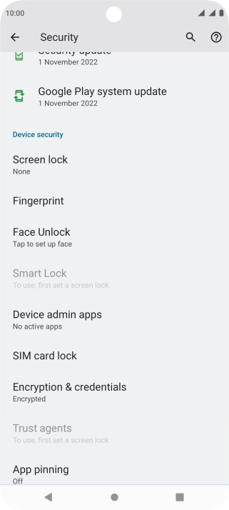 Press the Home key to return to the home screen.
