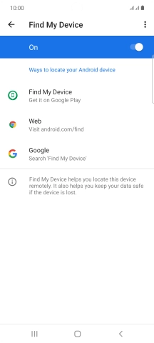 Press the Home key to return to the home screen.