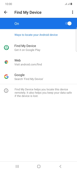 Press the Home key to return to the home screen.