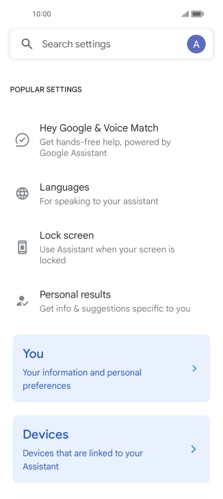 Press Hey Google & Voice Match.