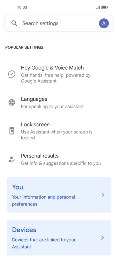 Press Hey Google & Voice Match.