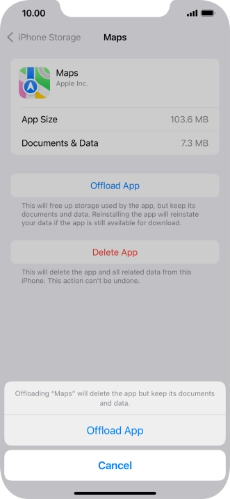 Press Offload App.