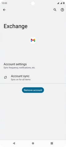 Press Account settings.