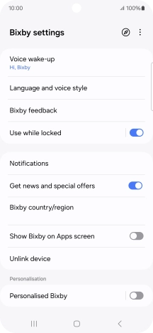 Press Voice wake-up and follow the instructions on the screen to turn automatic activation on or off.
