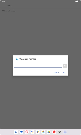 Key in +447836121121 and press OK.