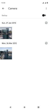 Press and hold any picture or video clip.