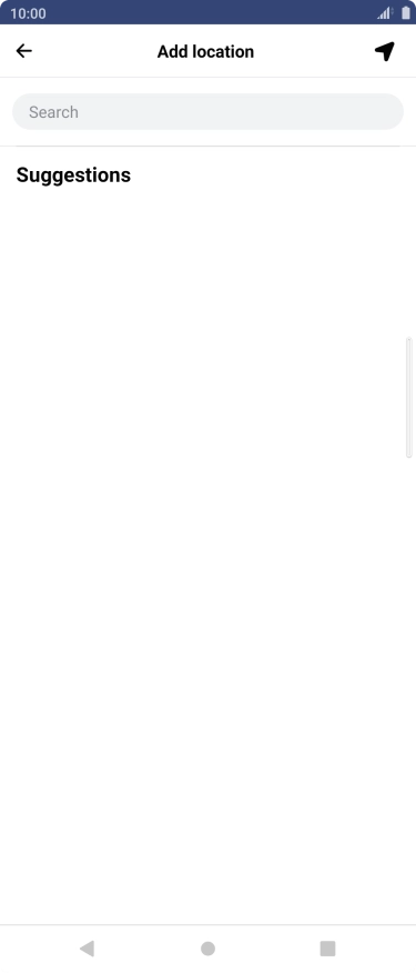 Press the search field and key in the required search word.