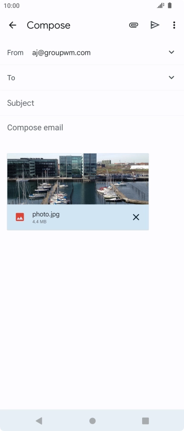 Press To and key in the first letters of the recipient's name.