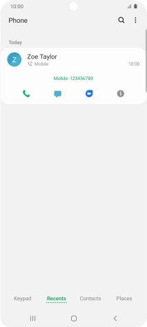 Press the info icon.