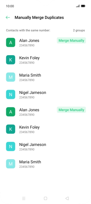 Press Merge Manually.