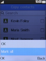 Select Mark all.