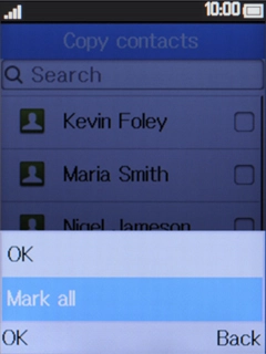 Select Mark all.