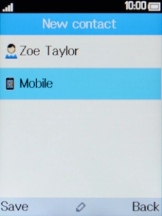 Select Mobile and key in the required phone number.