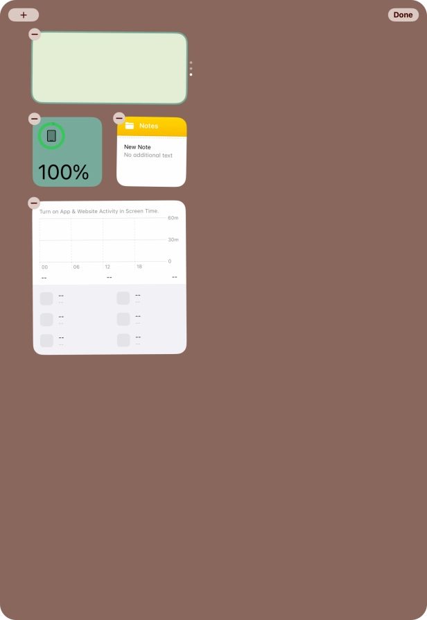 Press the add icon.
