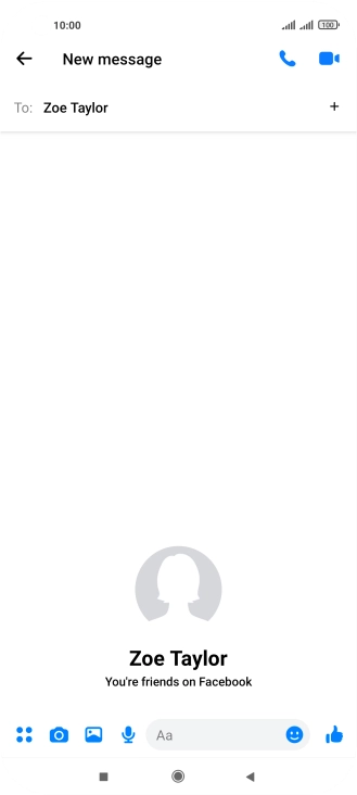 Press the text input field.