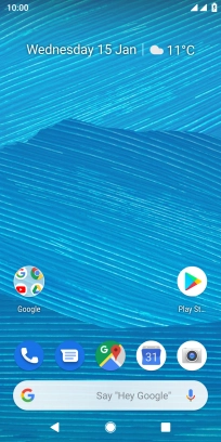 When the battery charging icon is displayed, the battery is charging.