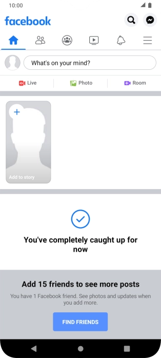 Press the text input field.