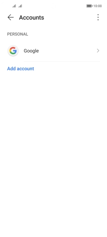 Press the required account.
