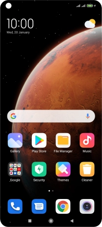 When the battery charging icon is displayed, the battery is charging.