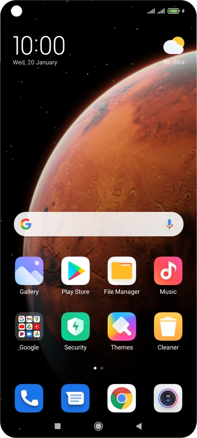 When the battery charging icon is displayed, the battery is charging.