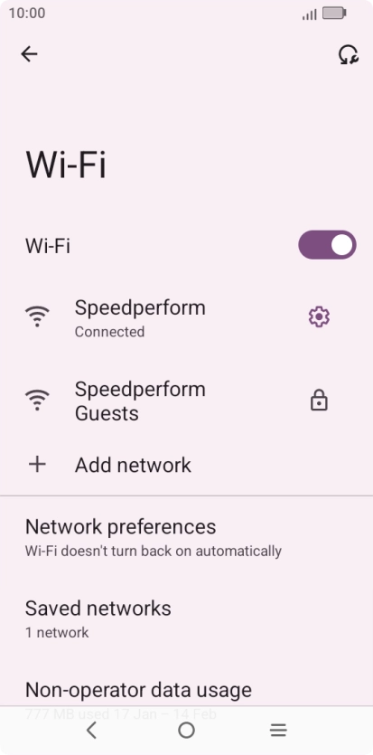 Press the Home key to return to the home screen.