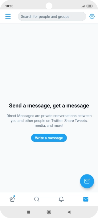 Press the new message icon.