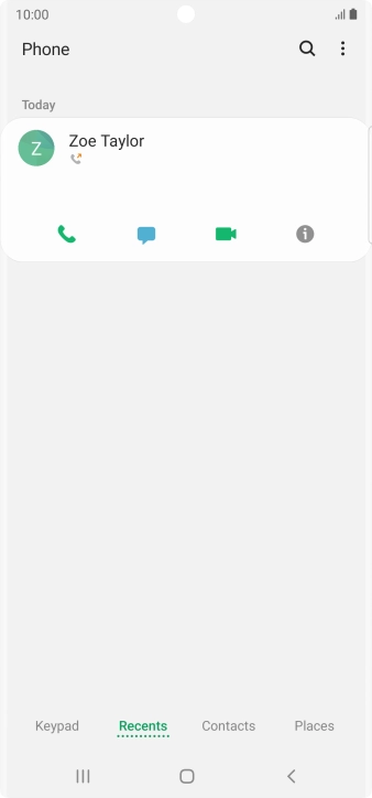 Press the info icon.