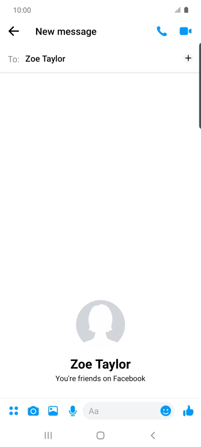 Press the text input field.