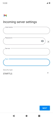 Press the drop down list below 