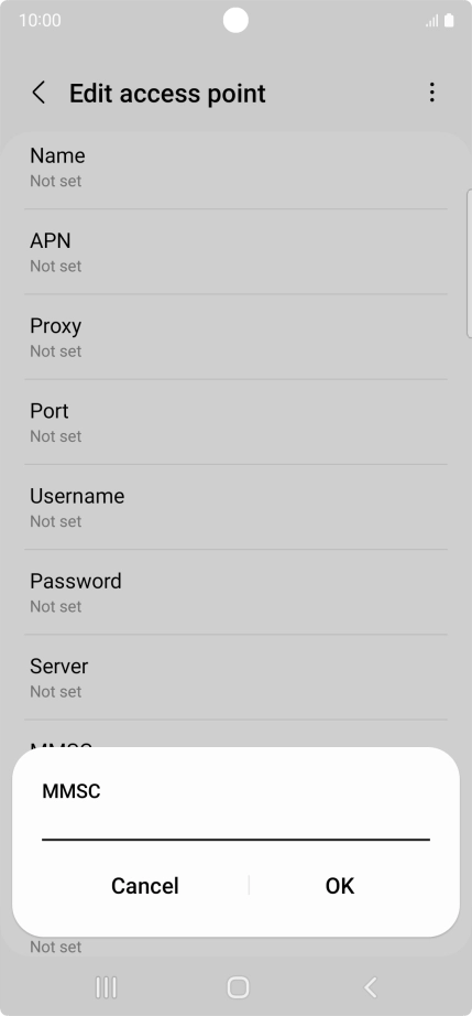 Key in http://mms.vodafone.co.uk/servlets/mms and press OK.