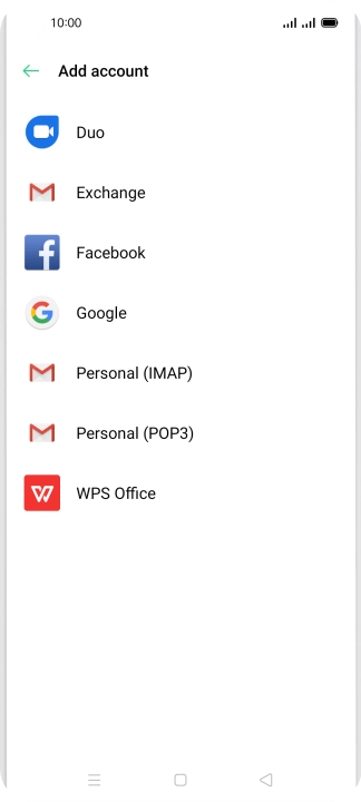 Press Google.