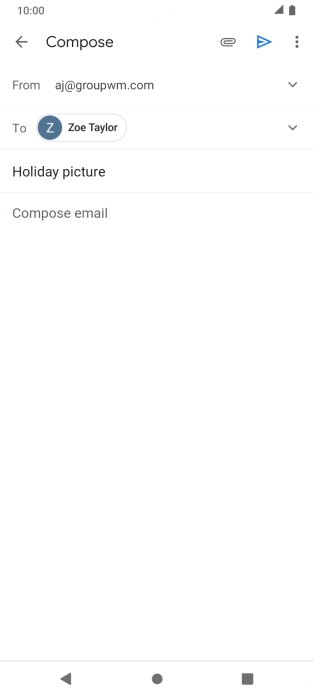 Press the text input field.