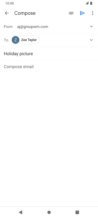 Press the text input field.