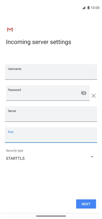 Press the drop down list below 