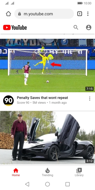 You can now use YouTube on your phone.