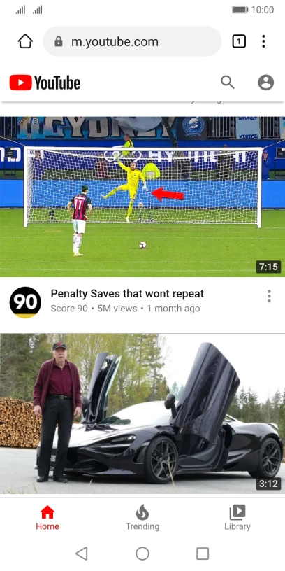 You can now use YouTube on your phone.
