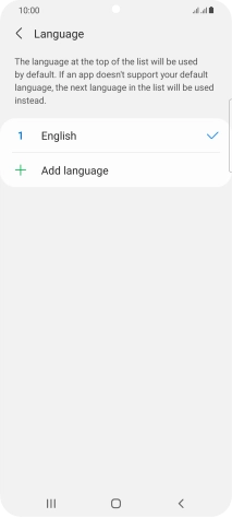 Press Add language.