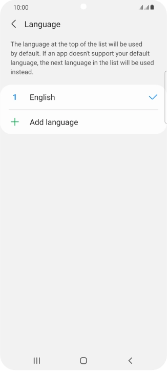 Press Add language.