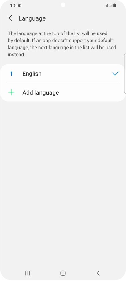 Press Add language.