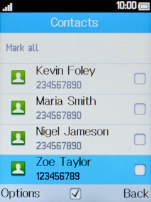Select the required contact.