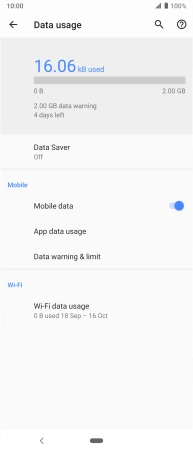 The total data usage is displayed.