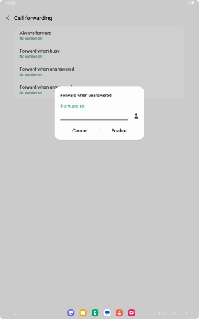 Key in +447836121121 and press Enable.